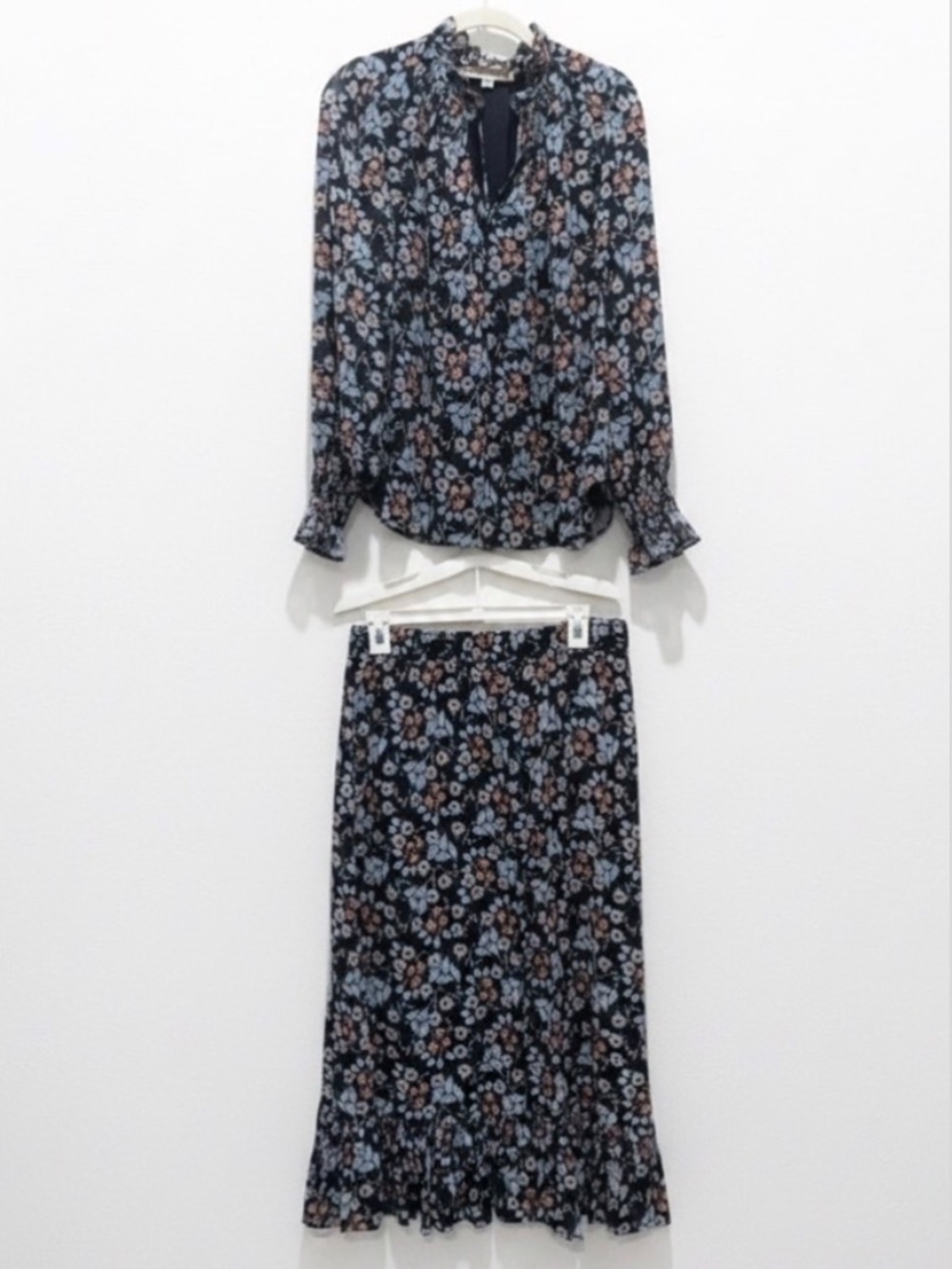 NWOT loft floral boho blouse and skirt Lg - Picture 2 of 4